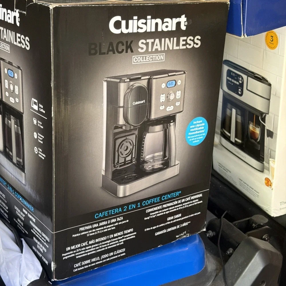 Cuisinart GB- SS15BKSP1ESP 12 Cup Coffeemaker Brewer Black Stainless